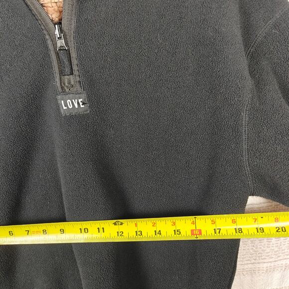 Love Black Teddy Bear Print Reversible Hooded Jacket Size M - Picture 5 of 9